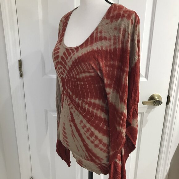 Young Fabulous & Broke Tie Dye Poncho Shirt XS - Picture 4 of 10